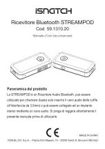 iSNATCH STREAMPOD 59.1310.20 User Manual preview