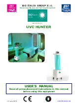 Preview for 1 page of ISO Italia Group UVC HUNTER User Manual