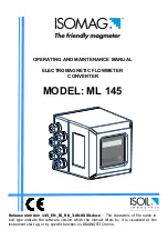 ISOIL ISOMAG ML 145 Operating And Maintenance Manual preview