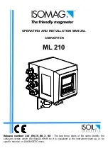 Preview for 1 page of ISOIL ISOMAG ML 210 Operating And Installation Manual