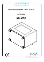 Preview for 1 page of ISOIL ISOMAG ML 252 Operating And Installation Manual