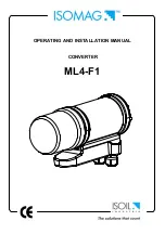 ISOIL ISOMAG ML4-F1 Operating And Installation Manual preview