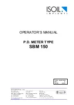 Preview for 1 page of ISOIL SBM 150 Operator'S Manual