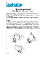 Isotemp Slim Square 601631Q000003 Operator'S Manual preview