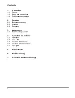 Preview for 2 page of Isotherm CR 195 Installation And Operating Instructions Manual