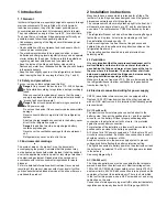 Preview for 3 page of Isotherm CR 200 Installation & Operating Instructions Manual