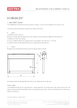 Isotra SCREEN ZIP Measurement And Assembly Manual предпросмотр