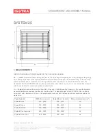 Isotra SYSTEM 25 Measurement And Assembly Manual preview