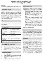 Preview for 1 page of Isotronic 55655 Instructions For Use