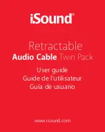 ISOUND RETRACTABLE AUDIO CABLE TWIN PACK User Manual preview
