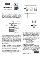 iSP Technologies DECIMATOR Noise Reduction Quick Start Manual предпросмотр