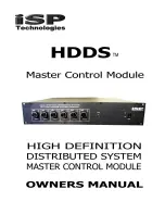 Предварительный просмотр 1 страницы iSP Technologies HDDS Owner'S Manual