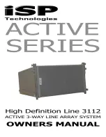 iSP Technologies HDL3112 ACTIVE SERIES Owner'S Manual preview