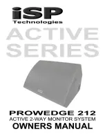 iSP Technologies Prowedge 212 Owner'S Manual предпросмотр