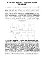 Предварительный просмотр 4 страницы iSP Technologies Stealth Ultra-Lite Owner'S Manual