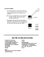 Предварительный просмотр 7 страницы iSP Technologies Vector SL Owner'S Manual