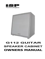 Preview for 1 page of iSP g112 Owner'S Manual