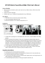 Ispring DF1 Series User Manual preview