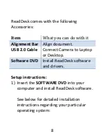 Preview for 8 page of Issist READDESK PC User Manual