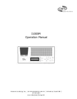 Preview for 1 page of IST I1000 Series Operation Manual