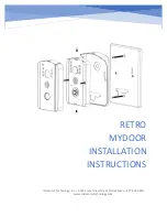 IST MYDOOR RETRO Installation Instructions Manual предпросмотр