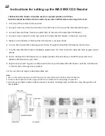 Ista MAX MIX CO2 Reactor Instructions For Setting Up preview