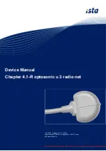 Ista optosonic u 3 radio net Device Manual предпросмотр