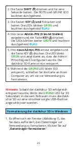 Preview for 23 page of iStorage DATASHUR SD Quick Start Manual