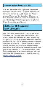 Preview for 27 page of iStorage DATASHUR SD Quick Start Manual