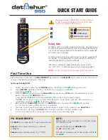 Preview for 1 page of iStorage Datashur SSD Quick Start Manual