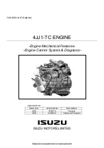 Isuzu 4JJ1-TC Service Manual preview