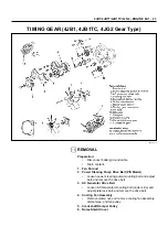 Предварительный просмотр 158 страницы Isuzu NHR 4J Series Workshop Manual