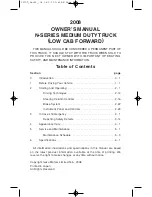 Предварительный просмотр 1 страницы Isuzu NPR 2008 Owner'S Manual