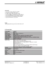 Preview for 7 page of ISYGLT 80011171 Technical Data/Instruction Manual