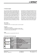 Preview for 5 page of ISYGLT 80026503 Technical Data/Instruction Manual