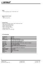 Preview for 6 page of ISYGLT DA-04-VX Technical Data/Instruction Manual