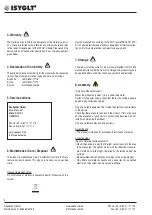 Preview for 4 page of ISYGLT LS-05-HF-WH Technical Data/Instruction Manual