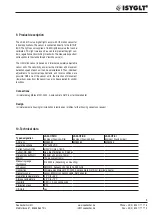 Preview for 5 page of ISYGLT LS-05-HF-WH Technical Data/Instruction Manual