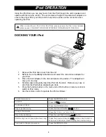 Предварительный просмотр 9 страницы iSymphony CR8CD User Manual