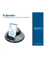 Предварительный просмотр 1 страницы iSymphony R-Speaker Specifications