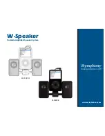 iSymphony W-Speaker W-SPKR1B Specifications предпросмотр