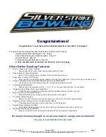 Предварительный просмотр 3 страницы it SILVER STRIKE BOWLING Installation And Operation Manual