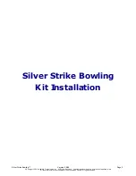 Предварительный просмотр 5 страницы it SILVER STRIKE BOWLING Installation And Operation Manual