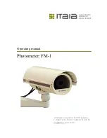 Preview for 1 page of itaia Photometer FM-1 Operating Manual