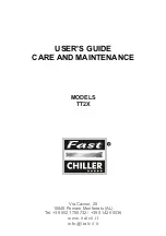 Preview for 1 page of ItalCil Fast Chiller TT2 User'S Manual Care And Maintenance