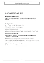 Preview for 10 page of ItalCil Fast Chiller TT2 User'S Manual Care And Maintenance