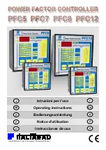 Предварительный просмотр 1 страницы ITALFARAD PFC 12 Operating Instructions Manual