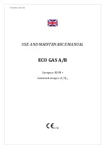 Preview for 1 page of Italforni EGA/C Use And Maintenance Manual