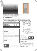 Preview for 4 page of Italiana Camini MAREA Installation, Use And Maintenance Manual