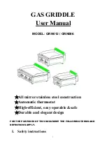 Italinox GRN012 User Manual preview